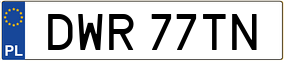 Truck License Plate